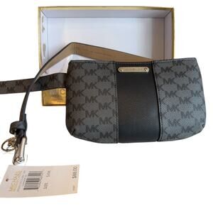 Michael Kors Black Logo Belt Bag Waist Pack S/M